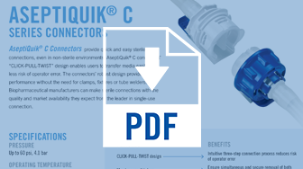 PDF preview of AseptiQuik C product line